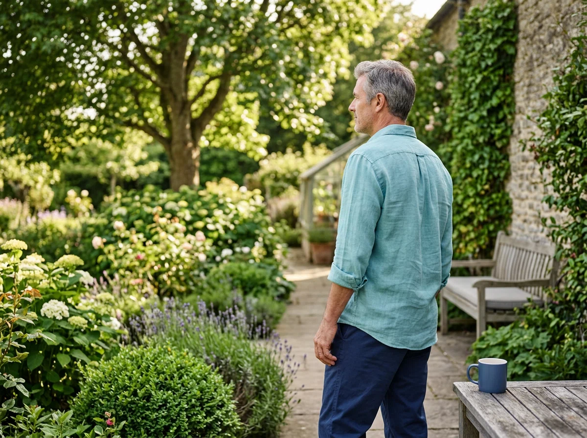 Active man in his 50s outdoors - everyday energy and vitality for men