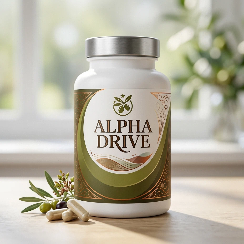 Alpha Drive food supplement tub - men's wellness supplement over 50 UK